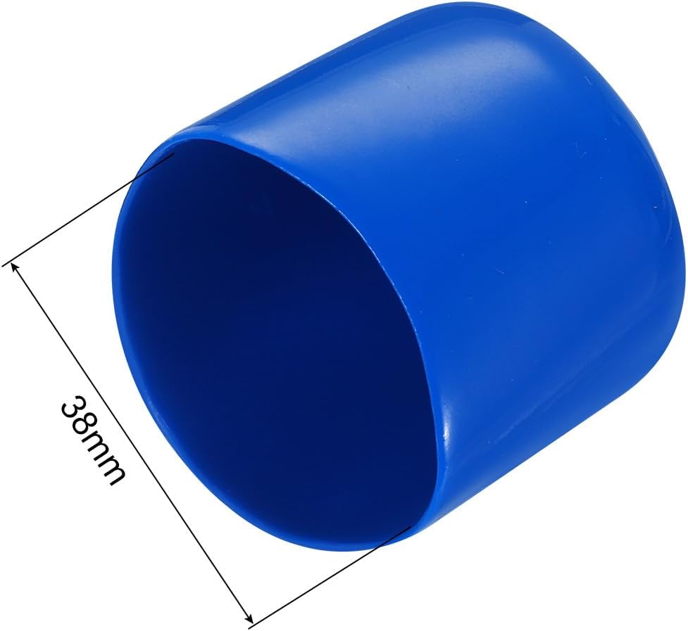 uxcell 20pcs Rubber End Caps 38mm ID Vinyl PVC Round Tube Bolt Cap Cover Screw Thread Protectors