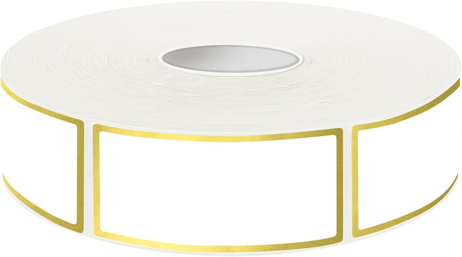 600 Golden Border Removable Freezer Labels Water Oil Resistant with Perforation Line for Food