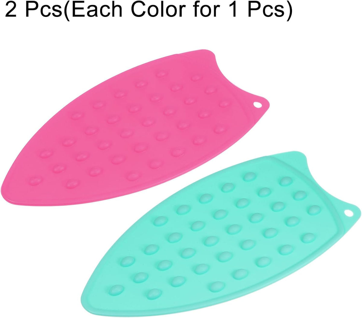 HARFINGTON 2pcs Silicone Iron Rest Pad, Multipurpose Iron Hot Resistant Mat Iron Rest Plate for