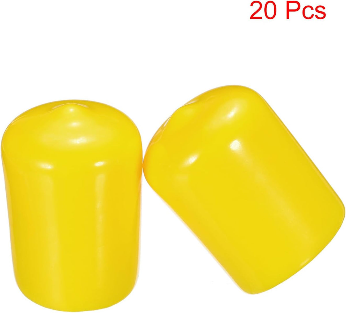 uxcell 20pcs Rubber End Caps 19mm(3/4") ID Vinyl PVC Round Tube Bolt Cap Cover Screw Thread