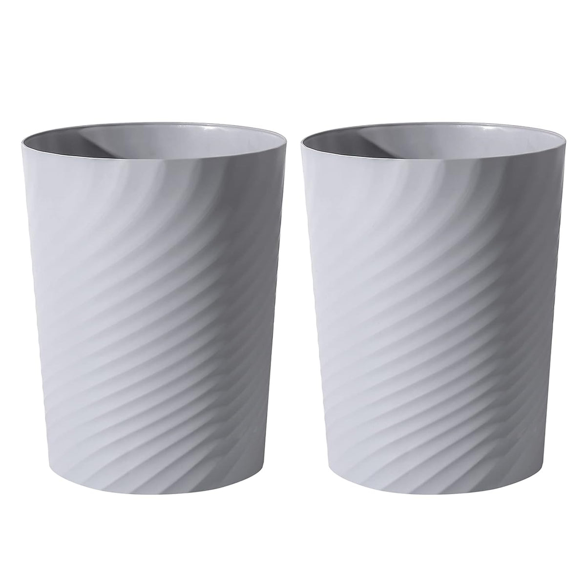 UUJOLY Plastic Small Trash Can Wastebasket, Garbage Container Basket for Bathrooms, Laundry Room