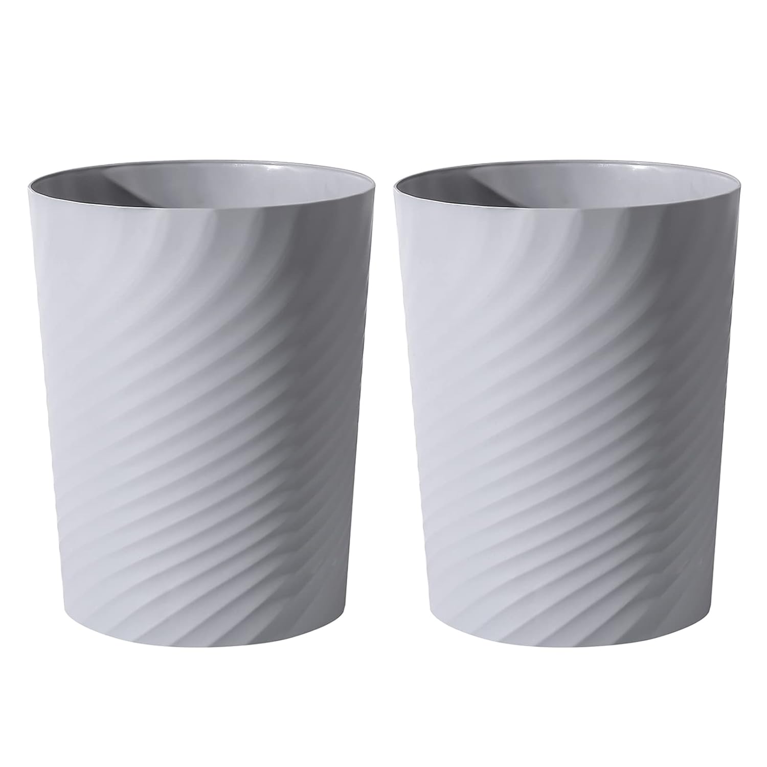 UUJOLY Plastic Small Trash Can Wastebasket, Garbage Container Basket for Bathrooms, Laundry Room