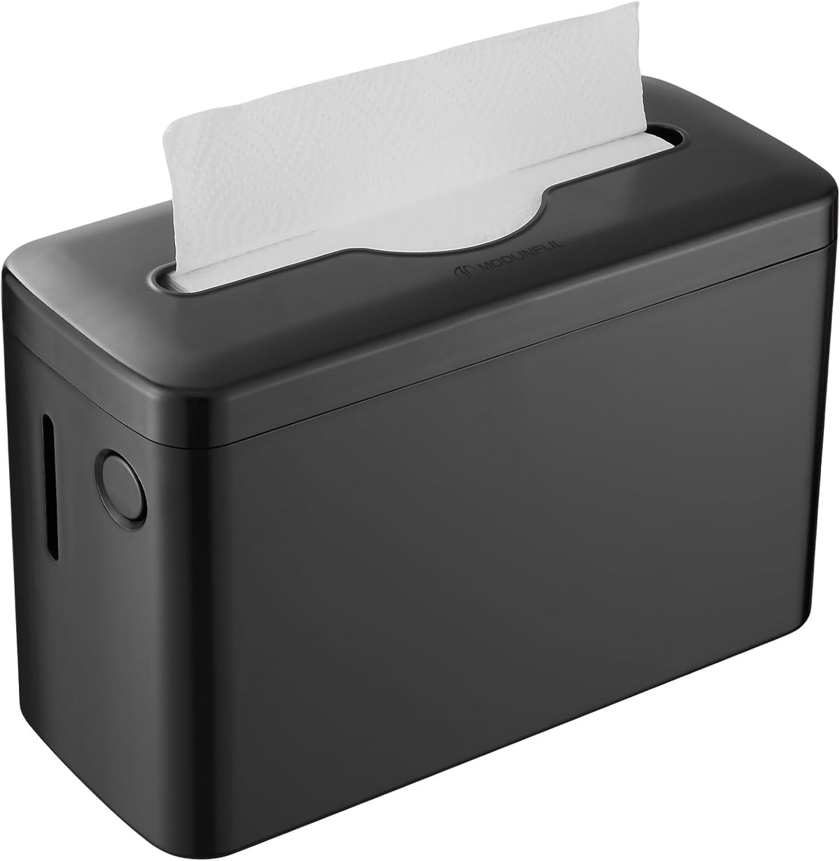 Multifold Paper Towel Dispenser Countertop, Heavy Duty Wide-Design, 300-Sheet Large Capacity Black