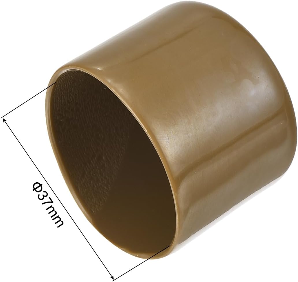 uxcell 20pcs Rubber End Caps 37mm ID Vinyl PVC Round Tube Bolt Cap Cover Screw Thread Protectors