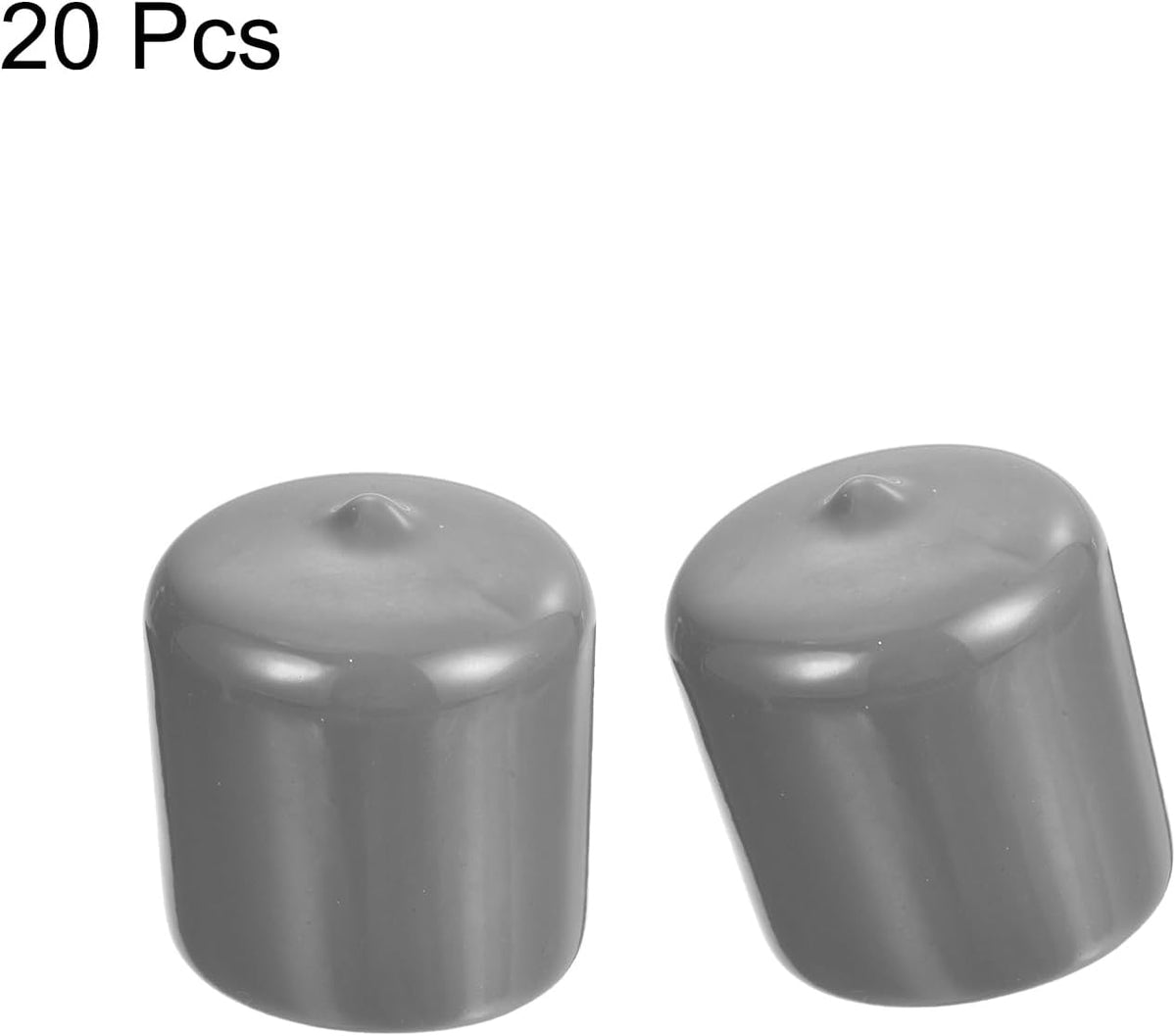 uxcell 20pcs Rubber End Caps Protective Caps 33mm ID Vinyl PVC Round Tube Bolt Cap Cover Screw