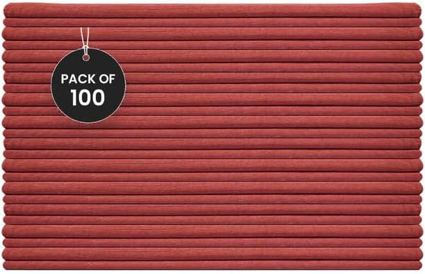 Shop Towels (Red, 100-Pack) - Bulk Cleaning Towel in a Bag, Mechanic Cotton Wipes for Car