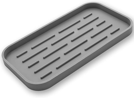 Silicone Kitchen Sink Organizer Tray for Multiple Usage,Eco-Friendly Sponges Holder for Kitchen