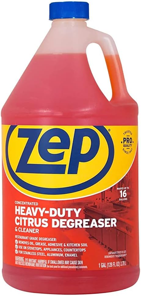 Zep Heavy-Duty Citrus Degreaser Refill - 1 Gallon (Case of 2) ZUCIT128 - Professional Strength
