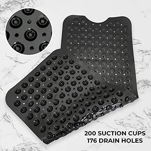ENKOSI Bath Mat - Large Non Slip Bathtub & Shower Mat - Extra Long 40 x 16 Inch Bathroom Mats for