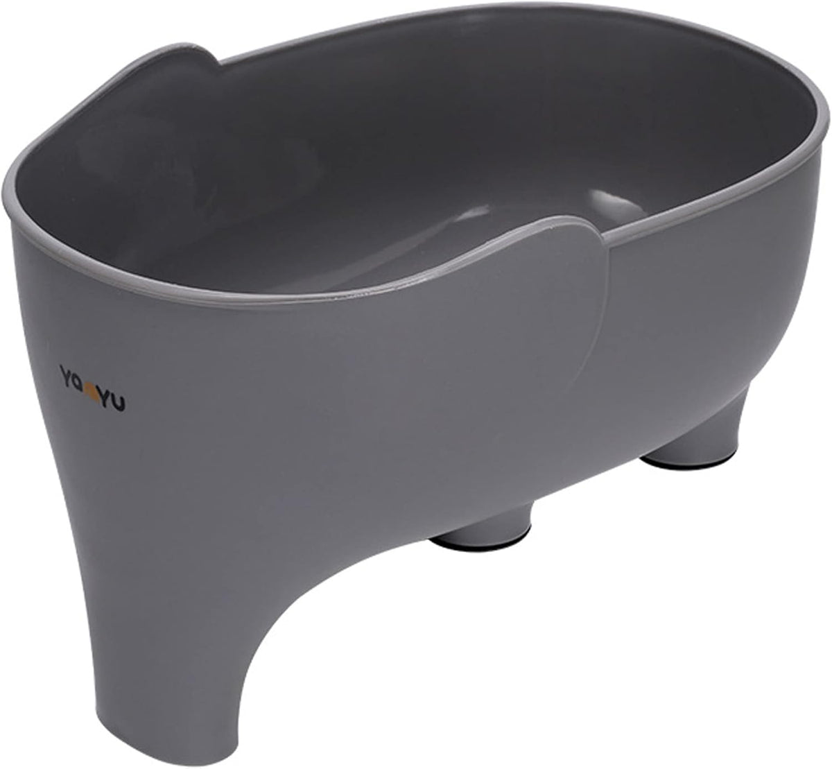 Vegetable Washing Basket with Elephant Drainage for Fruits, Pasta, Noodles - Kitchen (Gray)