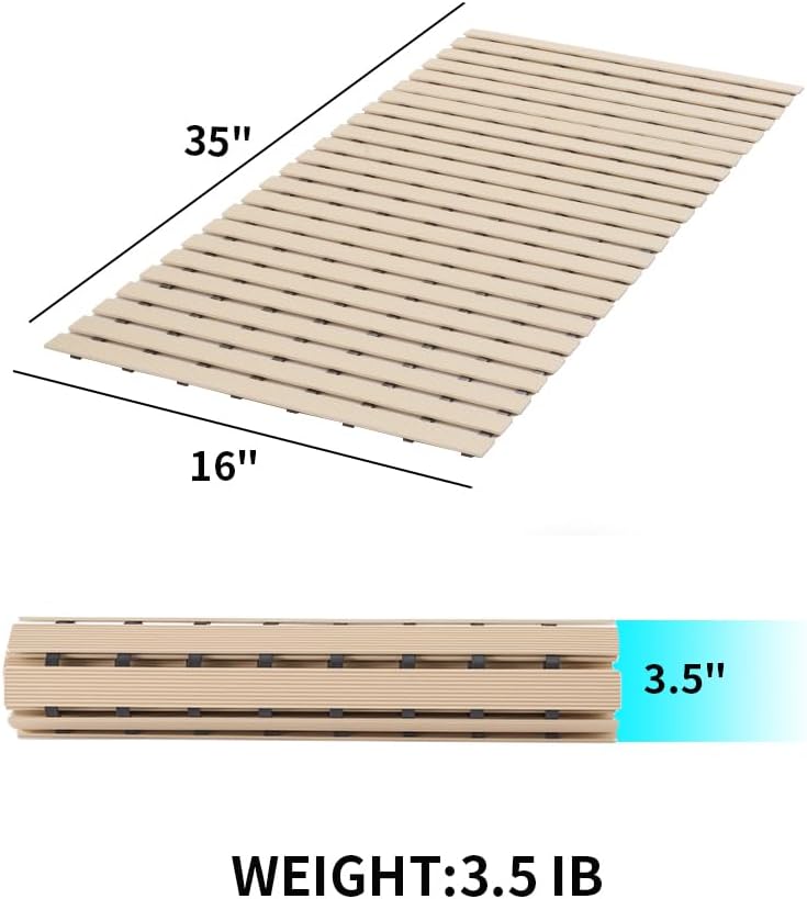 Shower-Mat Non Slip, PADOOR Heavy Duty Bathtub-Mat Curlable Quick Drain Sturdy Bath Tub Mat Without