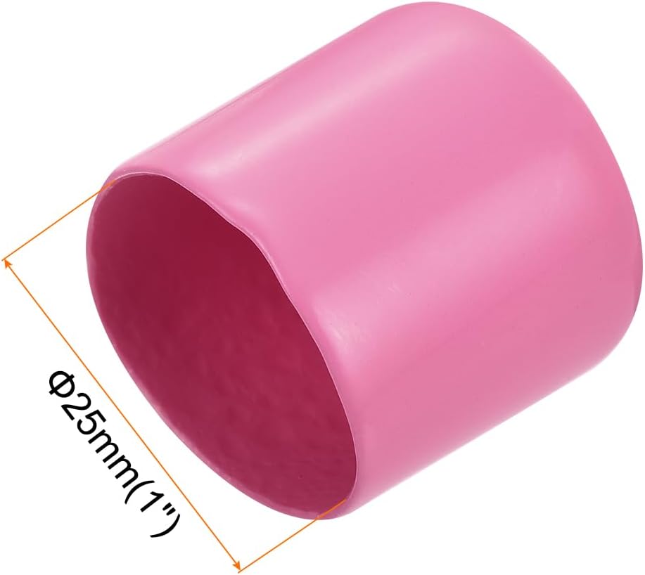 uxcell 20pcs Rubber End Caps 25mm(1 inch) ID Vinyl PVC Round Tube Bolt Cap Cover Screw Thread