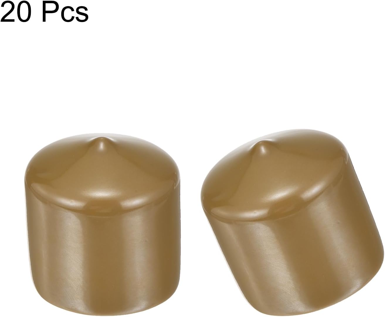 uxcell 20pcs Rubber End Caps 36mm ID Vinyl PVC Round Tube Bolt Cap Cover Screw Thread Protectors