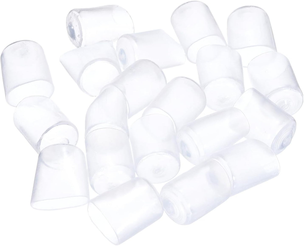 uxcell 20pcs Rubber End Caps 15mm ID Vinyl PVC Round Tube Bolt Cap Cover Screw Thread Protectors