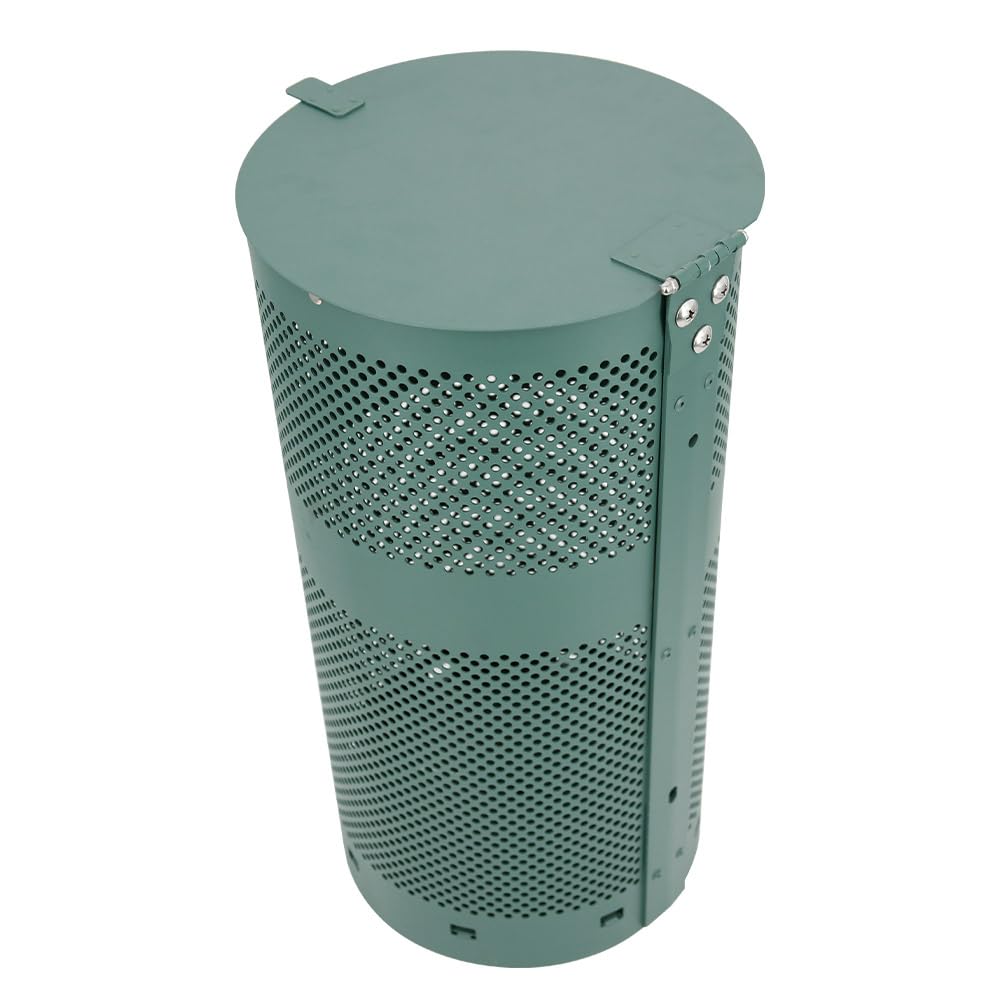 ZERO WASTE USA - Round Outdoor 10 Gallon Dog Waste Station Waste Can Replacement - 100% Rust-Free