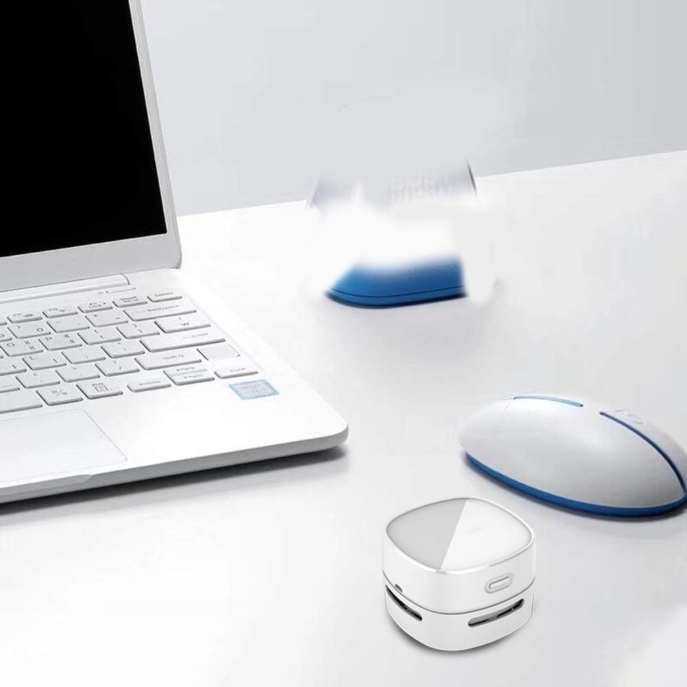 ODISTAR Desktop Vacuum Cleaner, Mini Table dust Sweeper Energy Saving,High Endurance up to 400