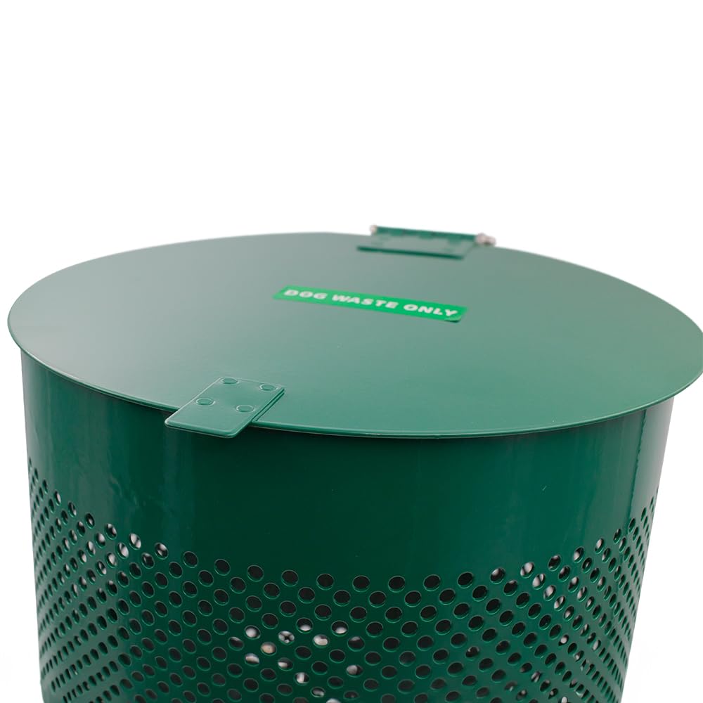 ZERO WASTE USA - The Sentry® Waste Can Gloss Green - 100% Rust-Free, Powder-Coated