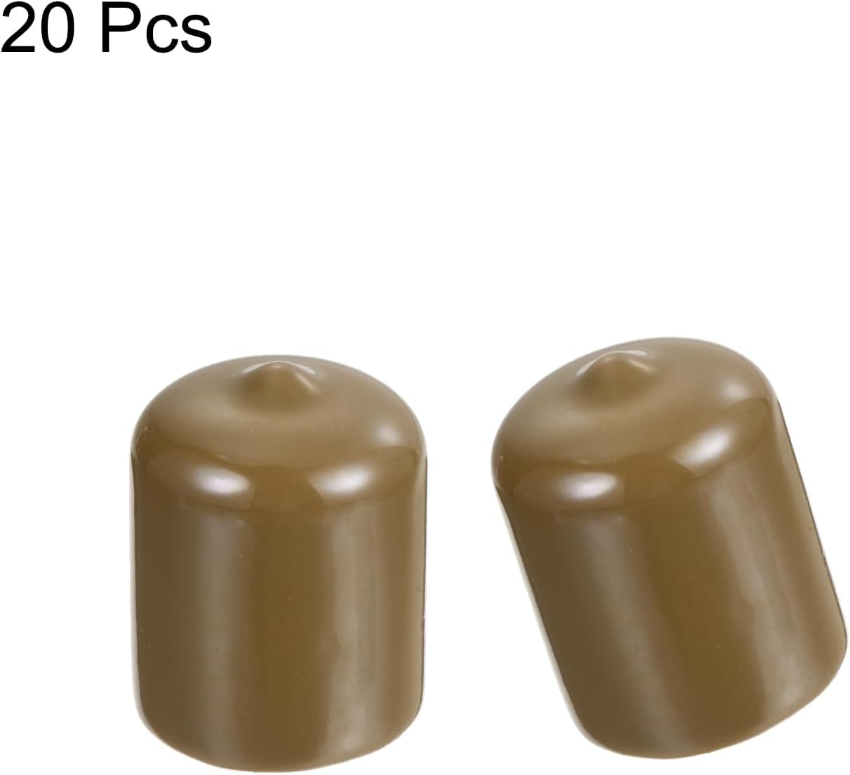 uxcell 20pcs Rubber End Caps 21mm ID Vinyl PVC Round Tube Bolt Cap Cover Screw Thread Protectors
