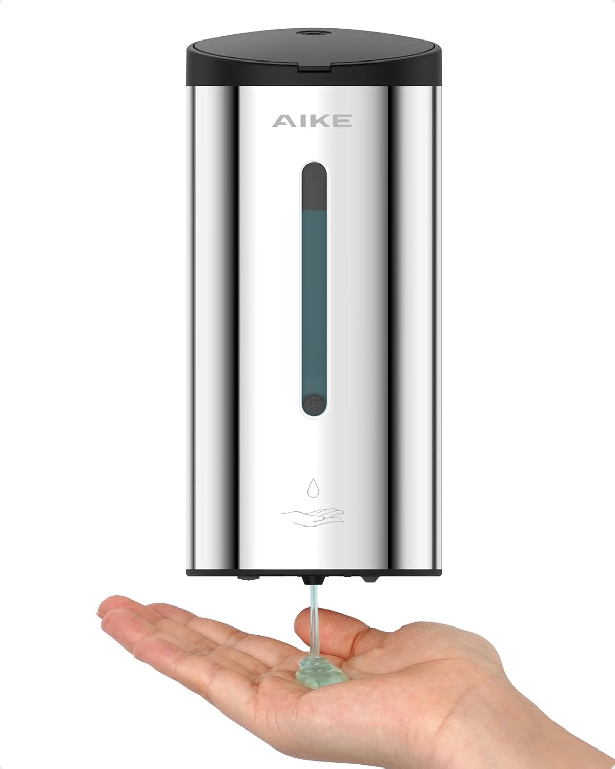 AIKE Automatic Wall Mount Liquid Soap Dispenser, Commercial Stainless Steel with 25oz Large