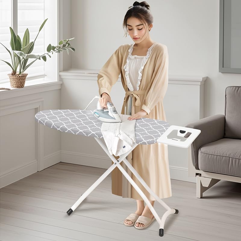 Ironing Board,Foldable Ironing Board Adjustable Height Compact Iron Board Thick Steel Tube Iron