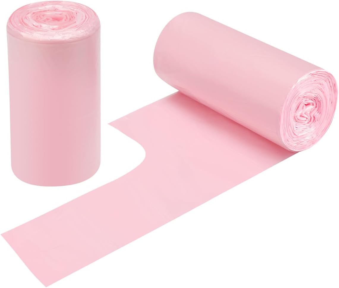 2-4 Gallon Portable Trash Bags,60 Counts Thicken portable Small Garbage Bags for Office