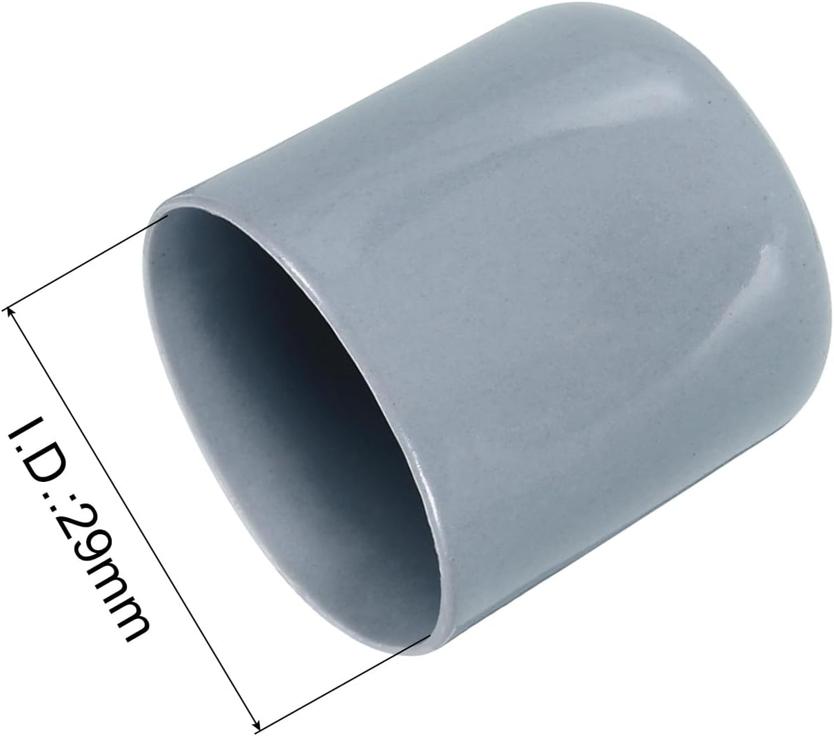 uxcell 20pcs Rubber End Caps 29mm ID Vinyl PVC Round Tube Bolt Cap Cover Screw Thread Protectors