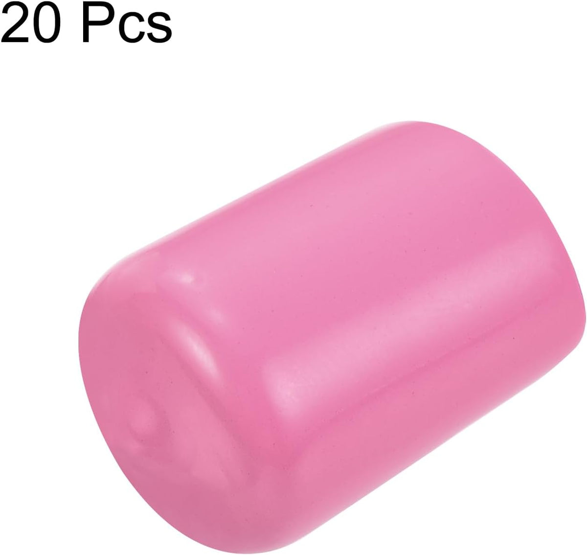 uxcell 20pcs Rubber End Caps 15mm ID Vinyl PVC Round Tube Bolt Cap Cover Screw Thread Protectors