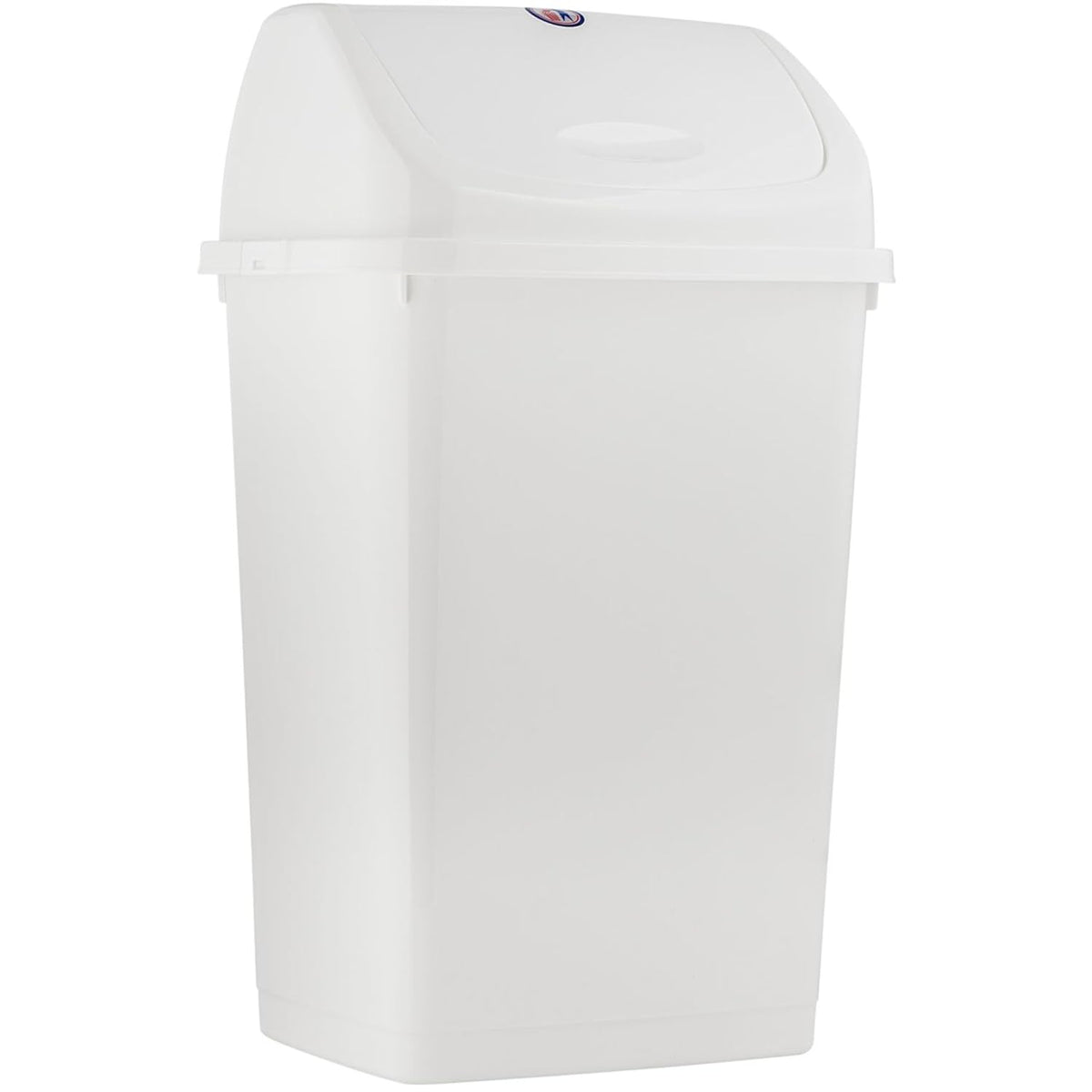 Superio Kitchen Trash Can 13 Gallon with Swing Lid, Plastic Tall Garbage Can Outdoor and Indoor