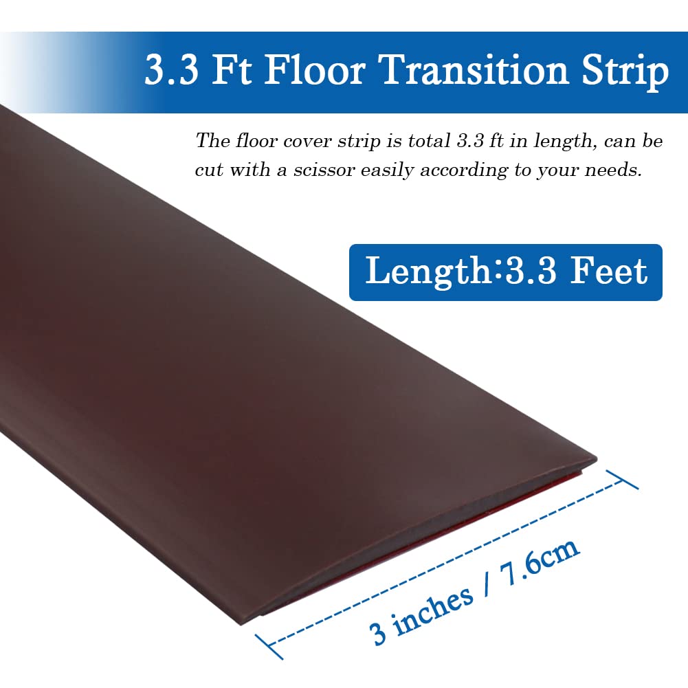 Floor Transition Strip Self Adhesive Floor Cover Strips Laminate 3" Wide Vinyl Flat Divider