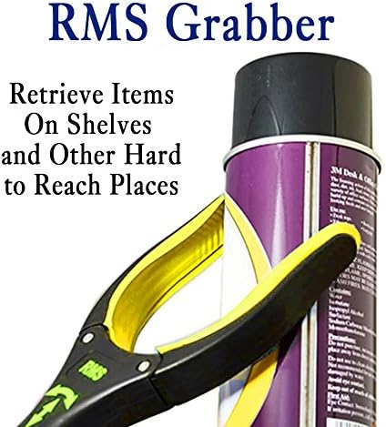 RMS 2-Pack 32 Inch Extra Long Grabber Reacher with Rotating Jaw - Mobility Aid Reaching Assist Tool