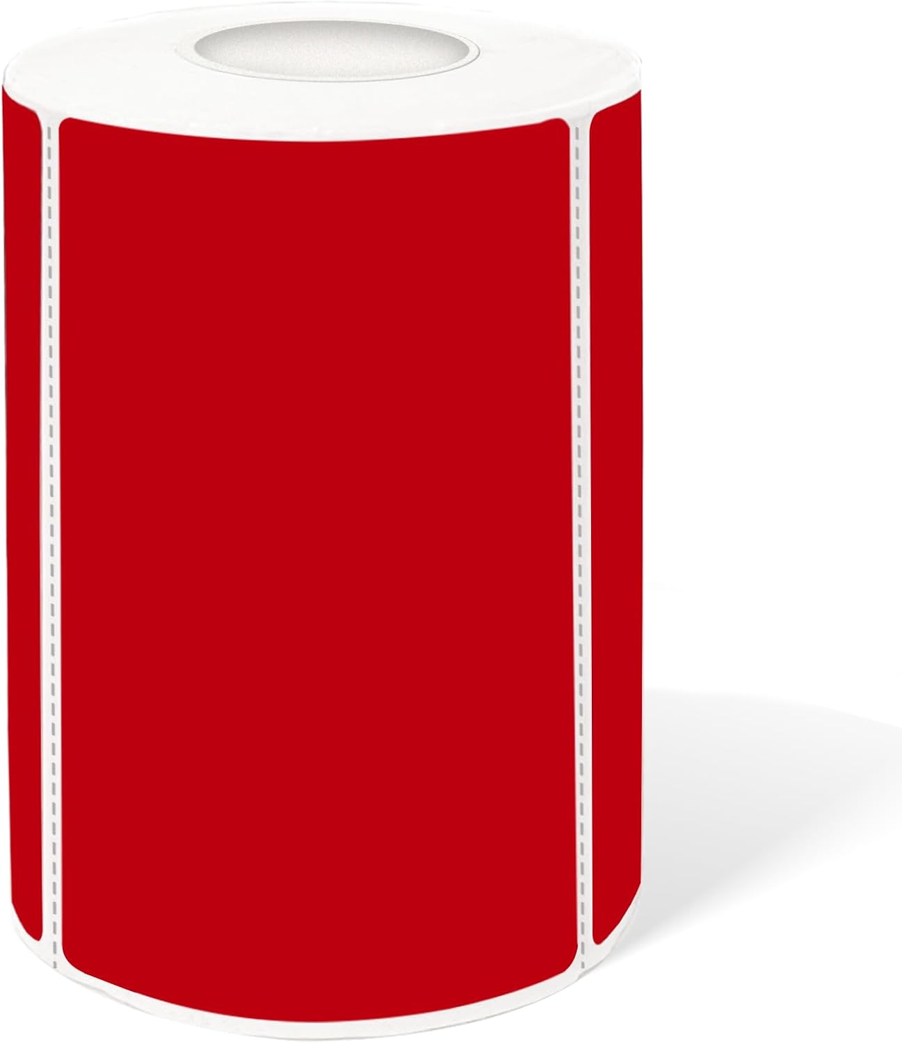 2×3 Inch Red Removable Thermal Labels,Self-Adhesive Square Direct Thermal Labels,300 Sheets per