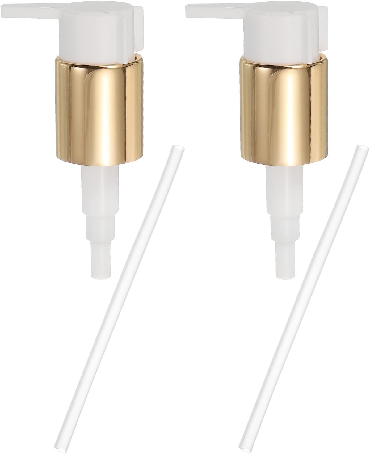 uxcell 2 Pcs Soap Dispenser Pump Heads, Hand Soap Dispensers Top Pumps Replacement Clip-on Pumphead