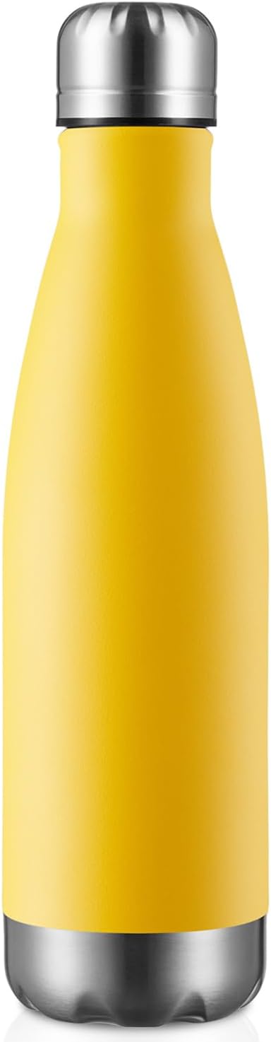 MEWAY 17oz Sport Water Bottle Vacuum Insulated Stainless Steel Leak-Proof Double Wall Cola Shape