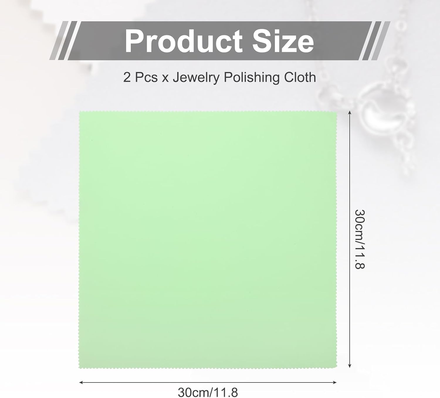 MECCANIXITY Jewelry Polishing Cloth 11.8x11.8 Inch Silver Polish Cleaning Cloths Jewelry Cleaner