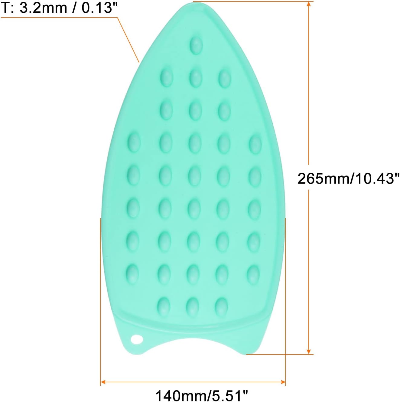 HARFINGTON 2pcs Silicone Iron Rest Pad, Multipurpose Iron Hot Resistant Mat Iron Rest Plate for