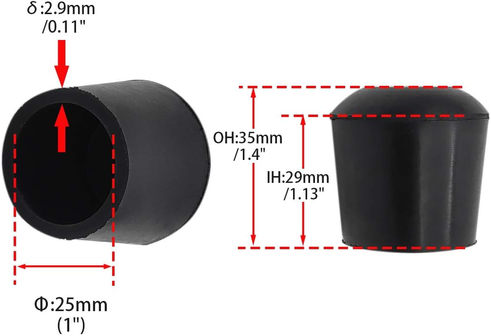 Flyshop Furniture Table Covers Non-Slip Durable Rubber Leg Tips Chair Leg Caps Floor Protector