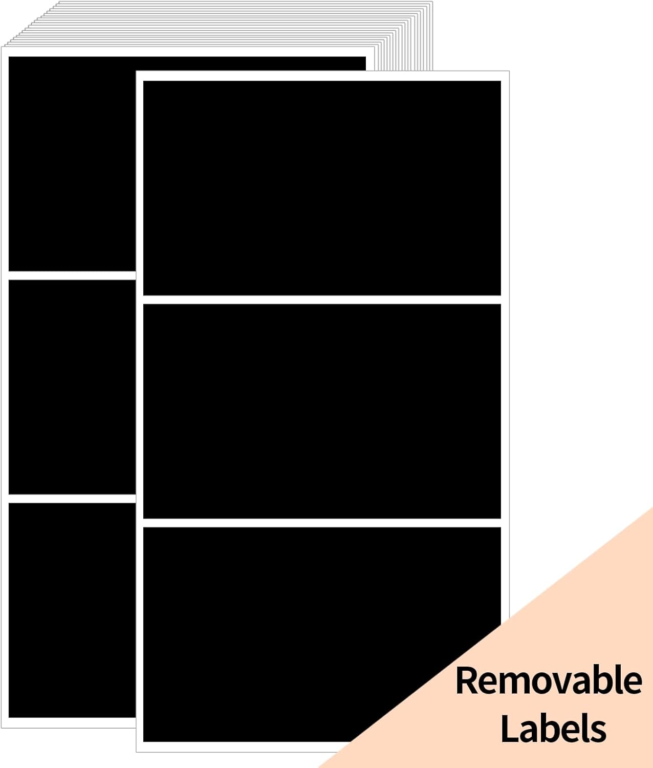 STARLIBOO Removable Colored Labels Stickers, 3X5 Inch Removable Large Label Stickers for Moving