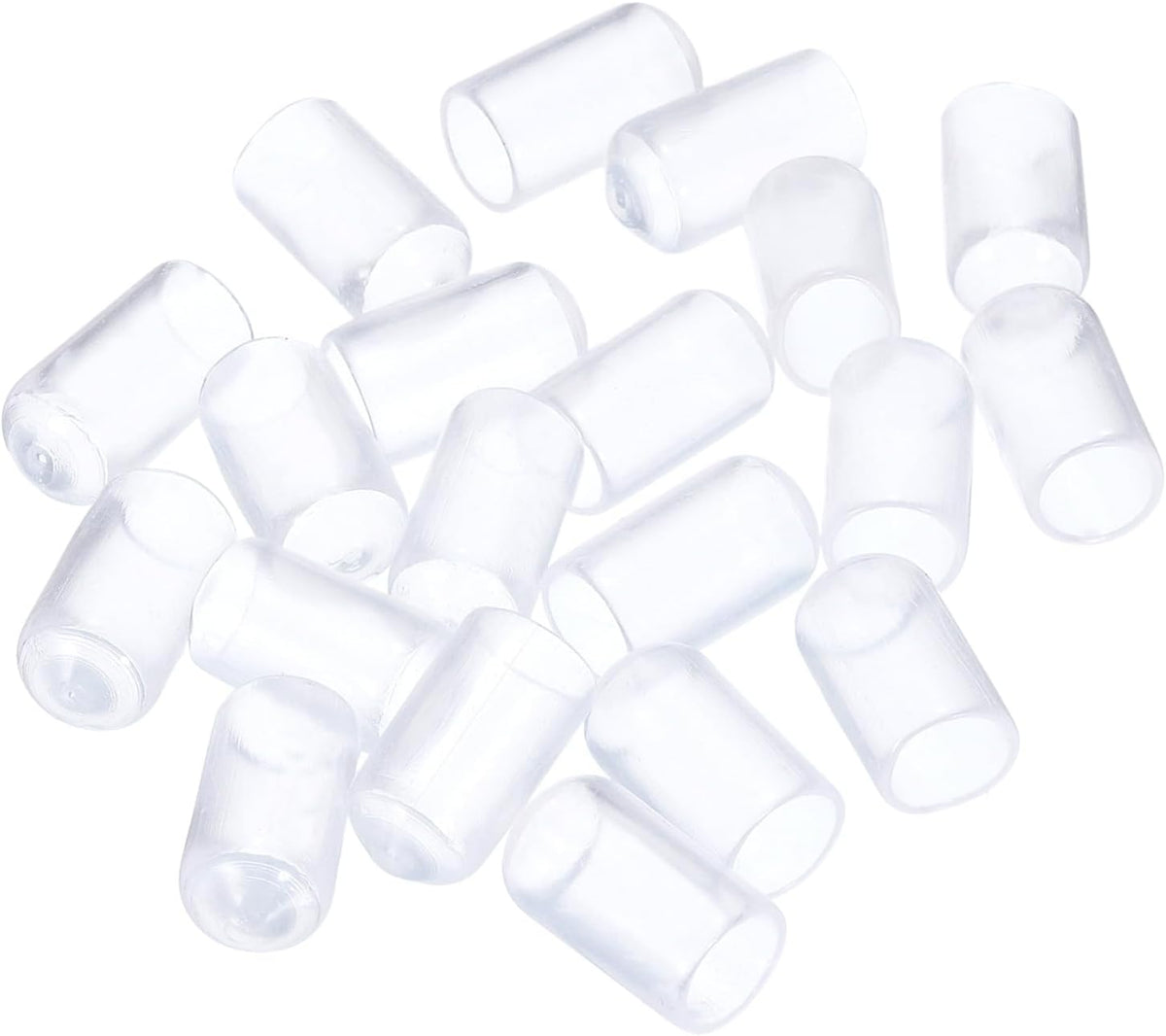 uxcell 20pcs Rubber End Caps 8mm(5/16") ID Vinyl PVC Round Tube Bolt Cap Cover Screw Thread