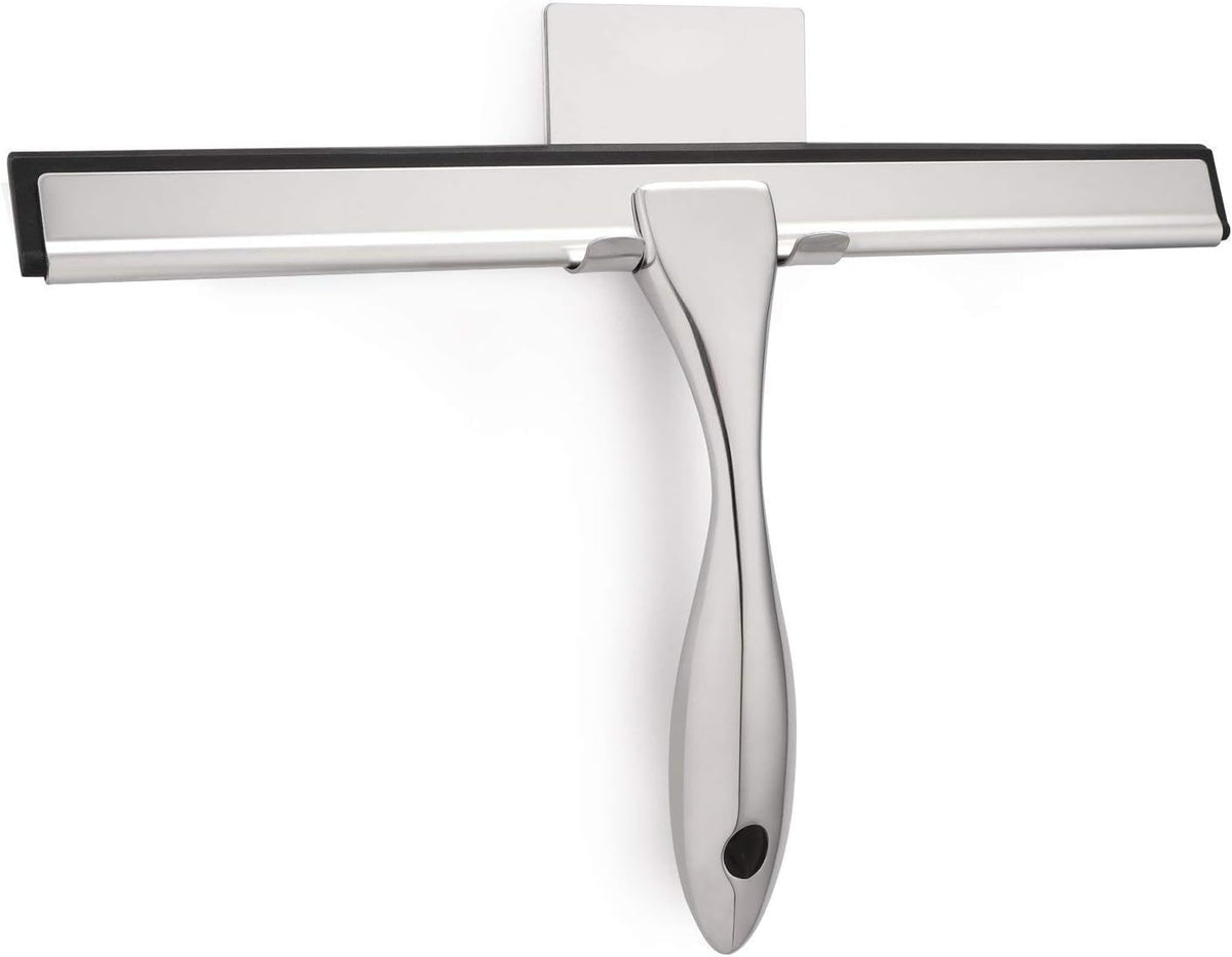 Hiware All-Purpose Shower Squeegee for Shower Doors, Bathroom, Window and Car Glass - Stainless