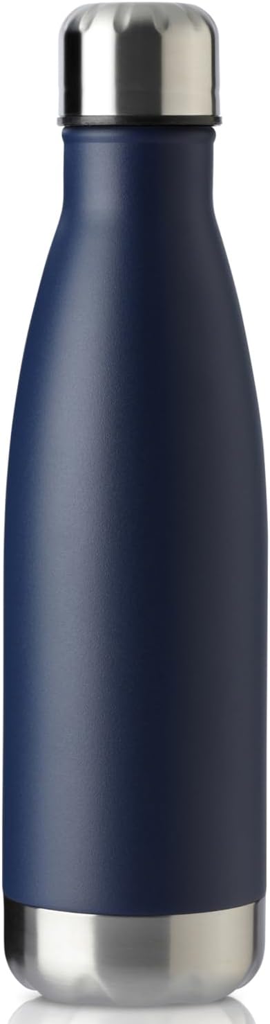 MEWAY 17oz Sport Water Bottle Vacuum Insulated Stainless Steel Leak-Proof Double Wall Cola Shape