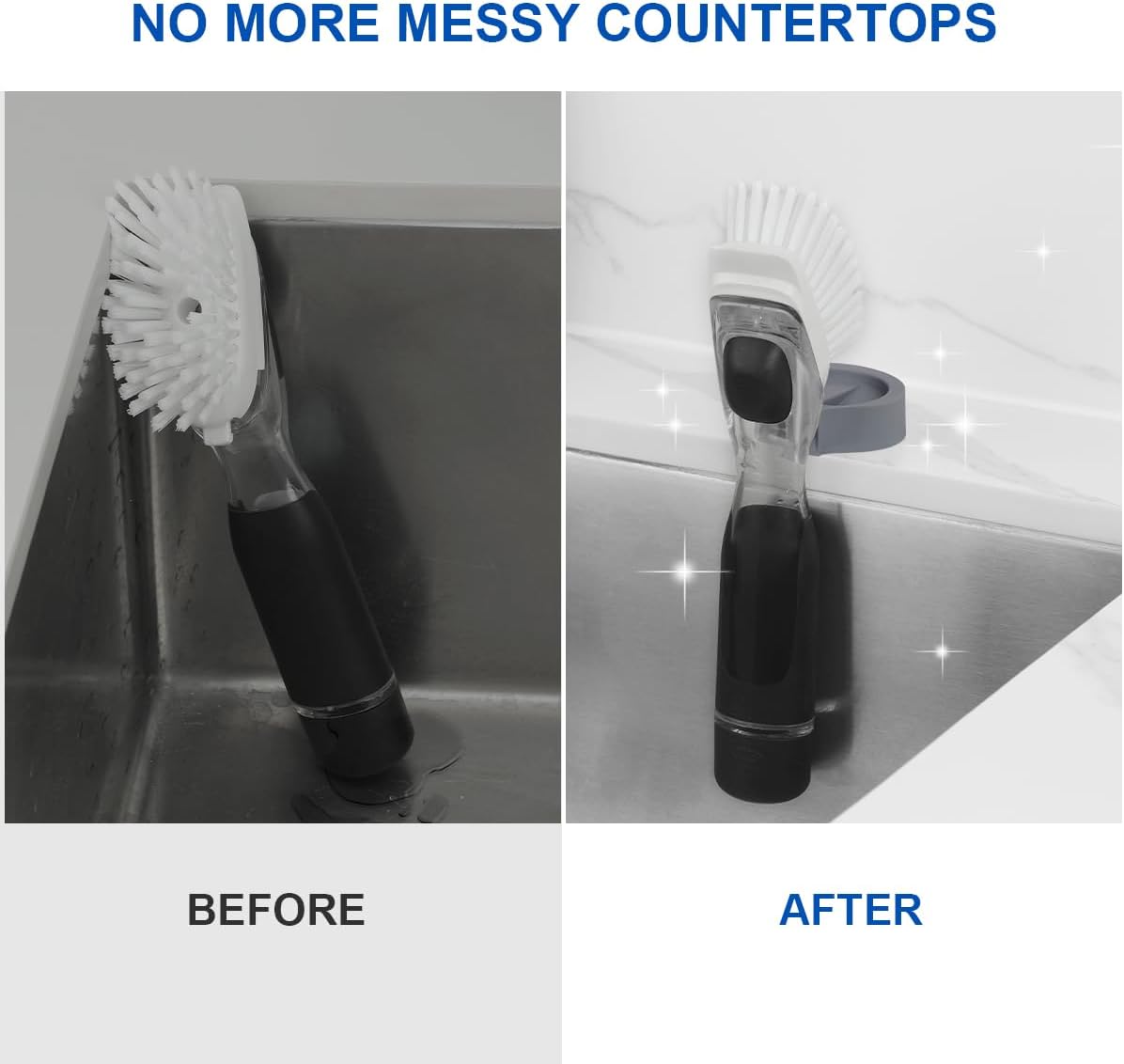 LANMU Dish Wand Holder Compatible with OXO Soap Dispensing Scrub Brush (New Version), Silicone