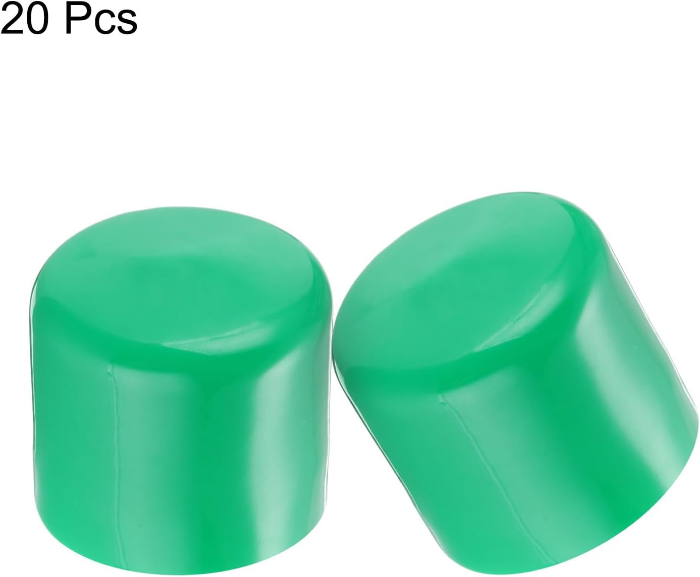 uxcell 20pcs Rubber End Caps 45mm(1 3/4") ID Vinyl PVC Round Tube Bolt Cap Cover Screw Thread