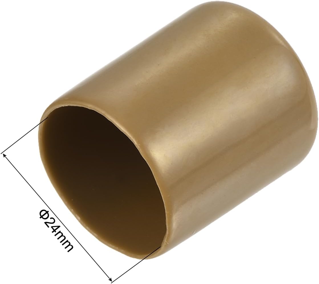 uxcell 20pcs Rubber End Caps 24mm(15/16") ID Vinyl PVC Round Tube Bolt Cap Cover Screw Thread