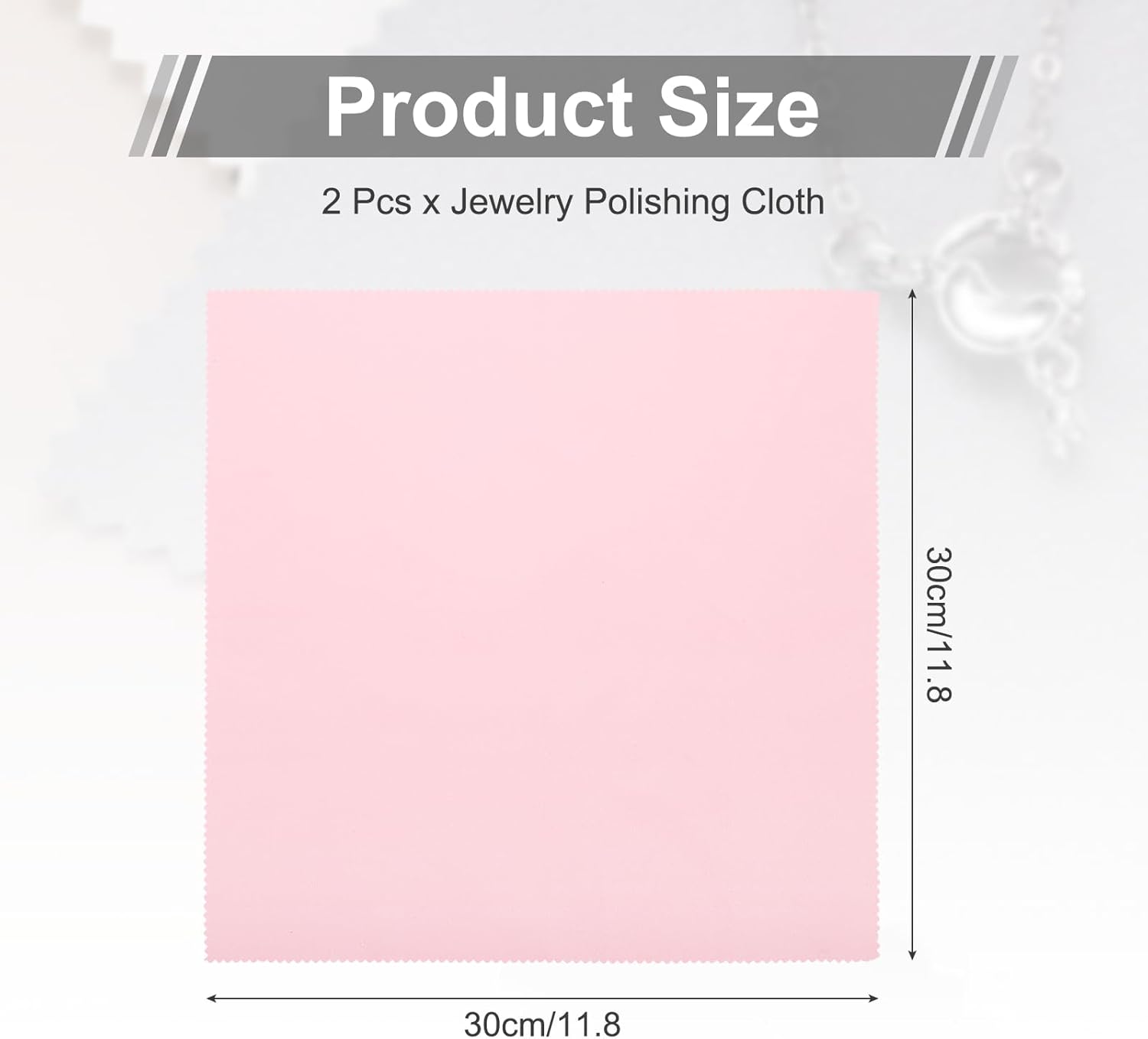 MECCANIXITY Jewelry Polishing Cloth 11.8x11.8 Inch Silver Polish Cleaning Cloths Jewelry Cleaner