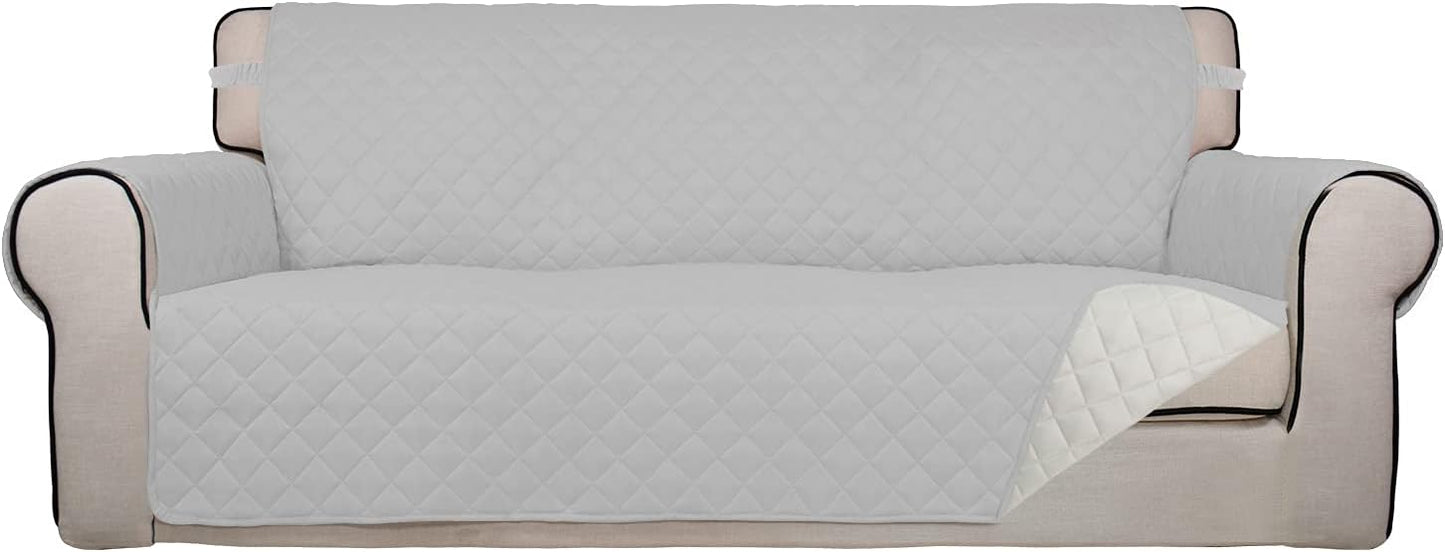 PureFit Reversible Quilted Sofa Cover, Water Resistant Slipcover Furniture Protector, Washable