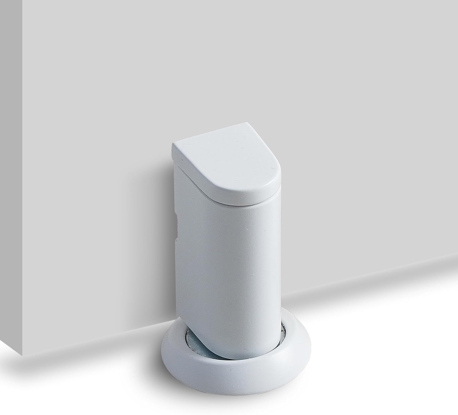 Windproof Magnetic Door Stoppers, 0-0.78" Stroke Mechanical Doorstop, No-Hole Flooring Door Suction