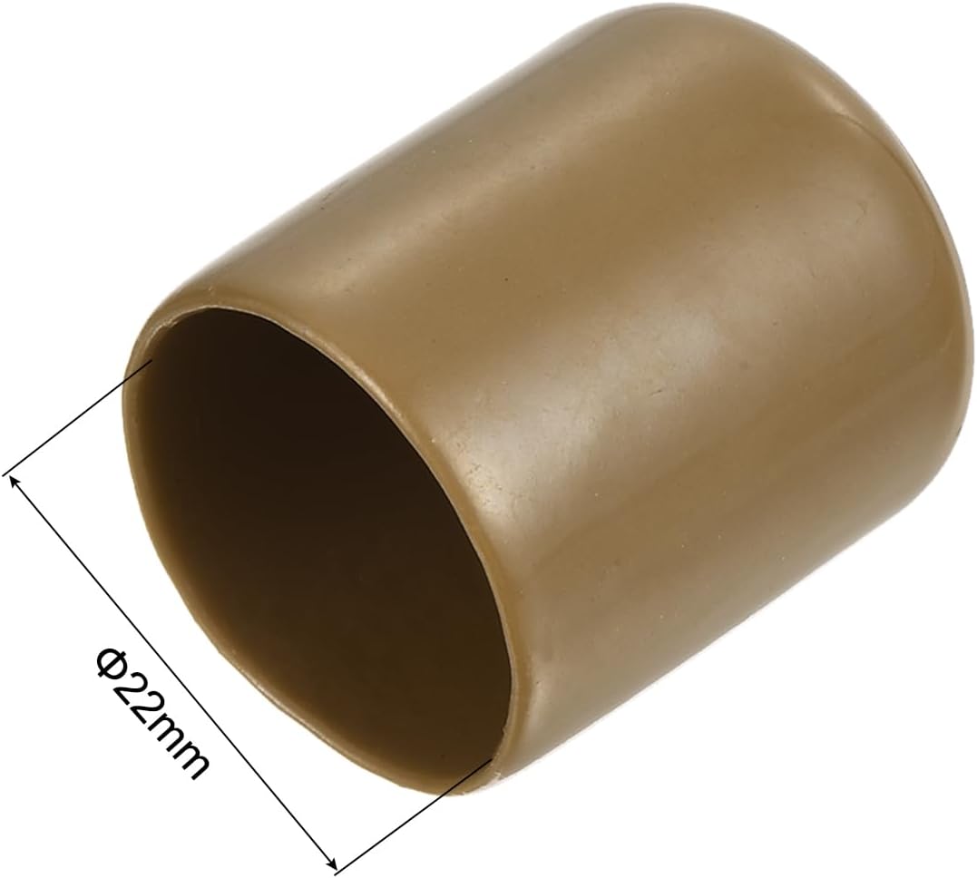 uxcell 20pcs Rubber End Caps 22mm(7/8") ID Vinyl PVC Round Tube Bolt Cap Cover Screw Thread