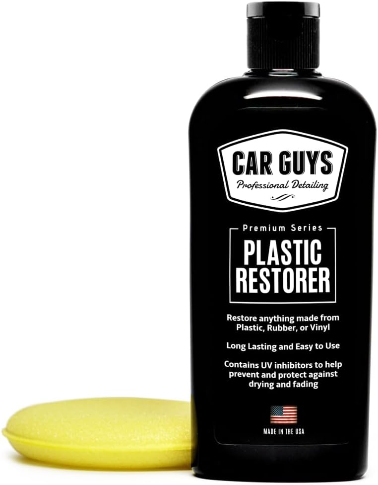 CAR GUYS Plastic Restorer | Bring Plastic, Rubber, and Vinyl Back to Life! | User Friendly Trim