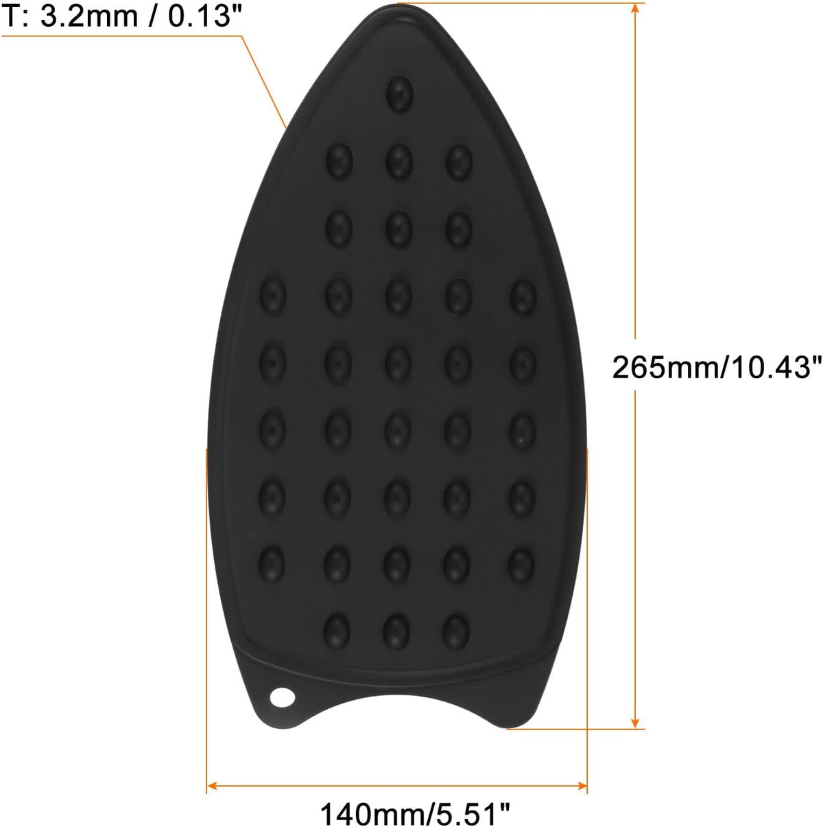 HARFINGTON Silicone Iron Rest Pad, Multipurpose Iron Hot Resistant Mat Iron Rest Plate for Ironing