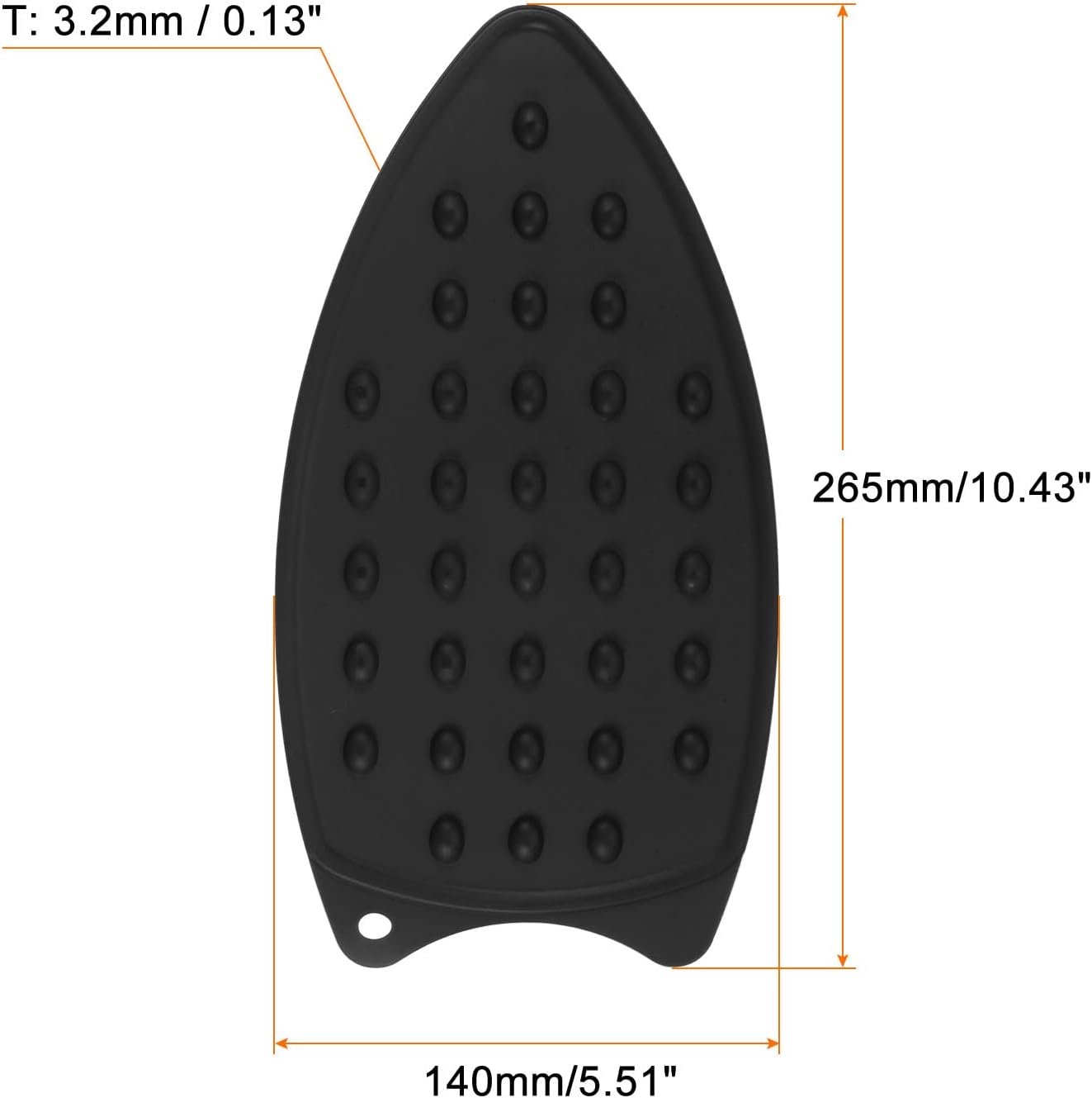 HARFINGTON Silicone Iron Rest Pad, Multipurpose Iron Hot Resistant Mat Iron Rest Plate for Ironing